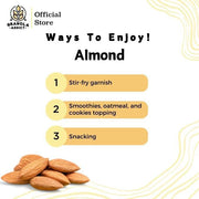 Raw Whole Almond/Kacang Almond Mentah