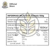 Paket Isi 4 * 150gram (Pandan Wangi / Dark Choco / Cinnamon, Cranberry / Caramel)