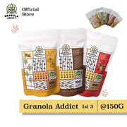Paket Isi 3 * 150gram (Dark Choco, Cinnamon, Cranberry, Caramel, Pandan Wangi)
