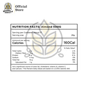 Raw Whole Almond/Kacang Almond Mentah
