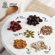 Paket Isi 3 * 150gram (Dark Choco, Cinnamon, Cranberry, Caramel, Pandan Wangi)