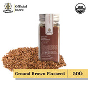 Ground Flaxseed / Biji Rami Bubuk 50gr (Golden & Brow)