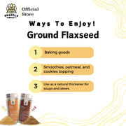 Ground Flaxseed / Biji Rami Bubuk 50gr (Golden & Brow)