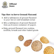 Ground Flaxseed / Biji Rami Bubuk 50gr (Golden & Brow)