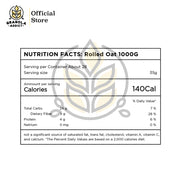 PAKET ISI 6 Rolled Oat / Gandum Utuh / Gandum Kasar 1KG