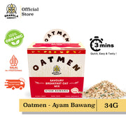 Oatmen Instant Oatmeal Siap Makan (Rasa Soto, Kari & Ayam Bawang)