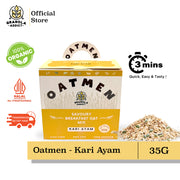 Oatmen Instant Oatmeal Siap Makan (Rasa Soto, Kari & Ayam Bawang)