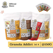 Paket Isi 4 * 150gram (Pandan Wangi / Dark Choco / Cinnamon, Cranberry / Caramel)